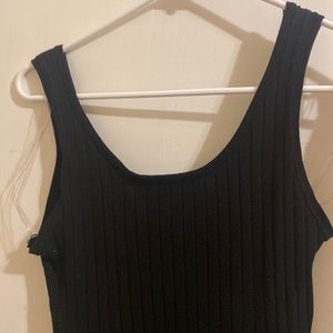 A black midi dress. Brand: Active USA